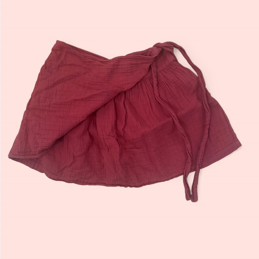 Chic Asymmetrical Maroon Skirt
